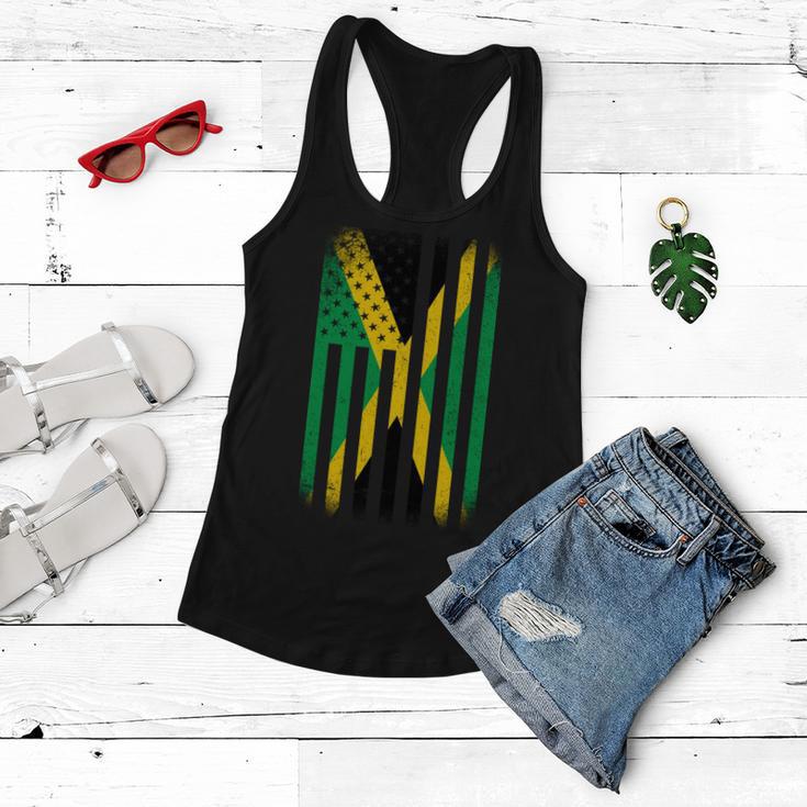 Jamaican Vintage Jamaica Flag Tshirt Women Flowy Tank