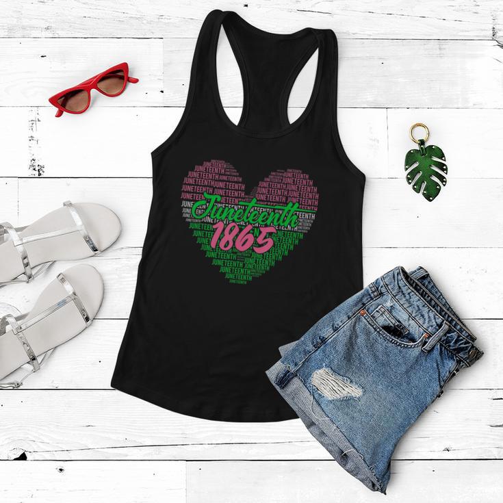 Juneteenth 1865 Aka Love Heart Women Flowy Tank