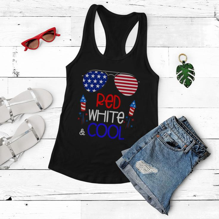 Kids Boys Kids 4Th Of July Red White And Cool Sunglasses Girls Women Flowy Tank