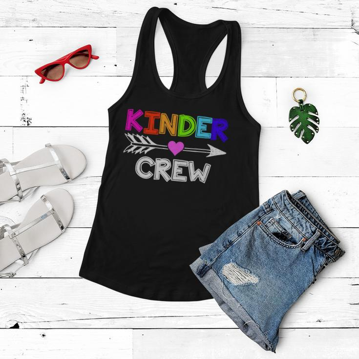 Kinder Crew Kindergarten Teacher Tshirt Women Flowy Tank