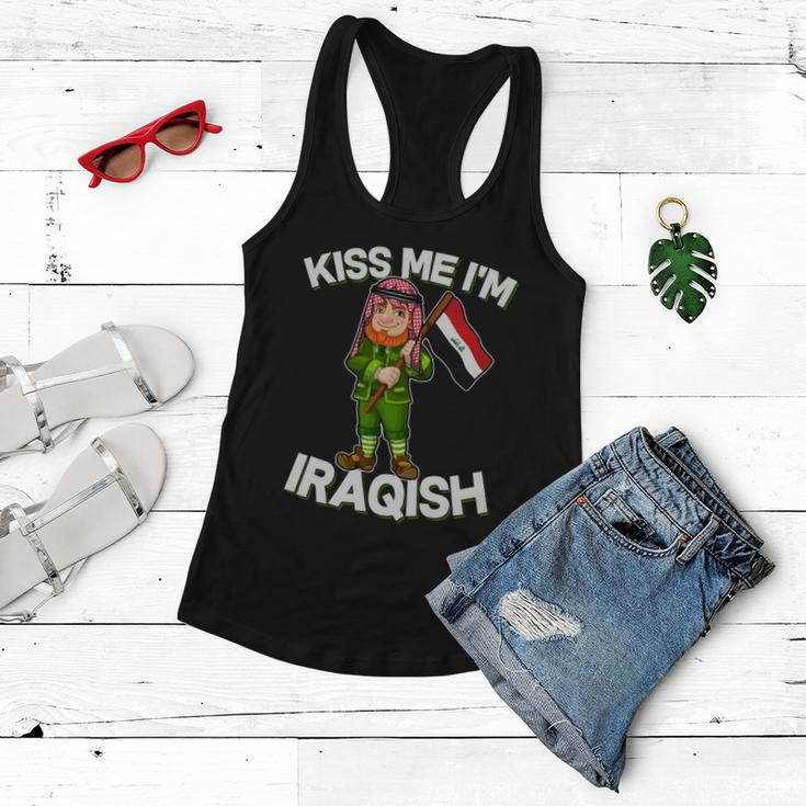 Kiss Me Im Iraqish Women Flowy Tank