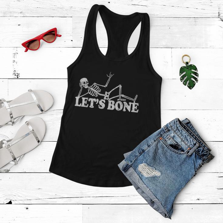 Lets Bone Funny Offensive And Rude Tshirt Women Flowy Tank