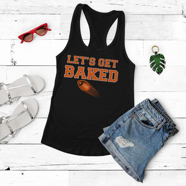 Lets Get Baked Football Cleveland Tshirt Women Flowy Tank