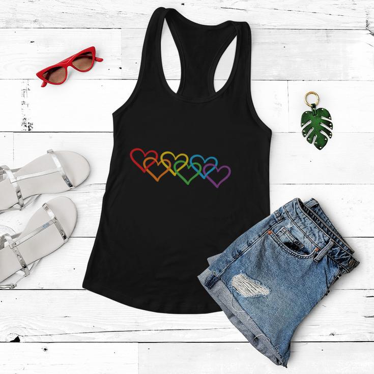 Lgbt Heart Equality Graphic Pride Month Women Flowy Tank