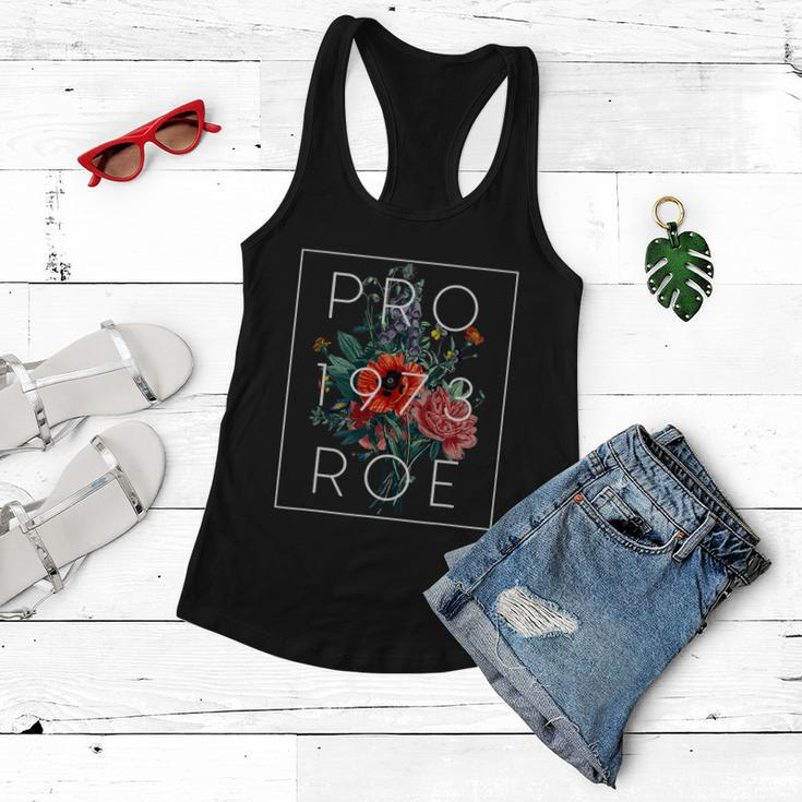 Mind Your Own Uterus Floral Flowers Pro Roe 1973 Pro Choice Women Flowy Tank