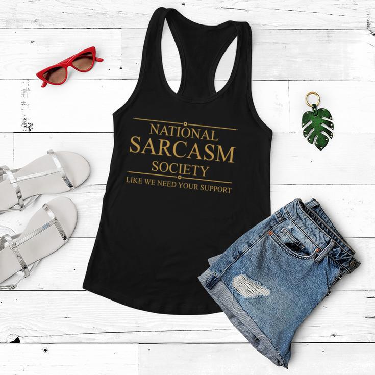 National Sarcasm Society Funny Sarcastic Women Flowy Tank