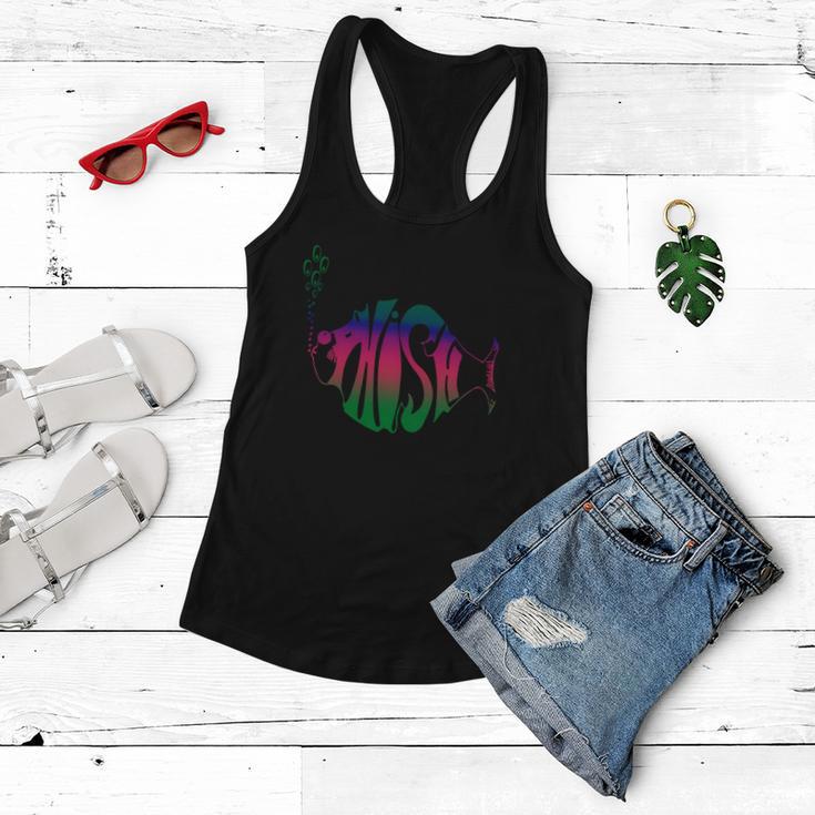 New Pish Cool Vector Design Women Flowy Tank