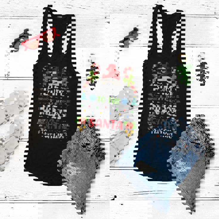 Nurse Christmas - Be Nice To The Nurse Santa Is Watching Women Flowy Tank Nurse Christmas - Be Nice To The Nurse Santa Is Watching Women Flowy Tank