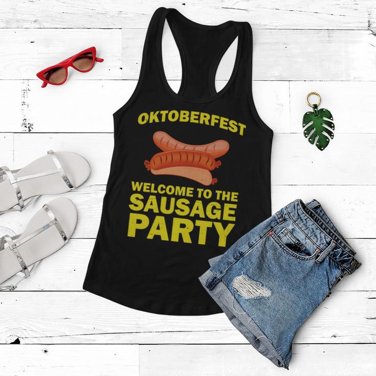 Oktoberfest Welcome To The Sausage Party Women Flowy Tank