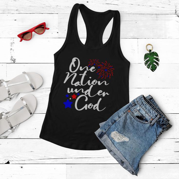 One Nation Under God Firework 4Th Of July V2 Women Flowy Tank