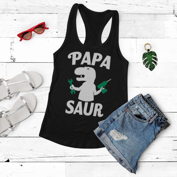 Papa Saur Fix Things Women Flowy Tank