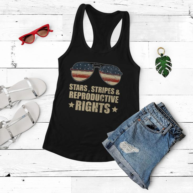 Patriotic 4Th Of July Stars Stripes And Reproductive Rights Funny Gift V2 Women Flowy Tank