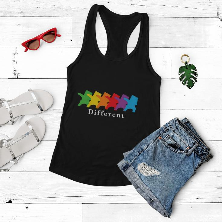 Pride Month Dare To Be Different Rainbow Lgbt Women Flowy Tank