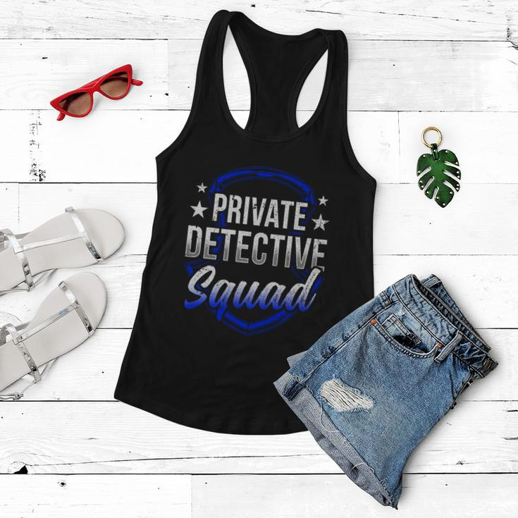 Private Detective Squad Investigation Spy Investigator Funny Gift Women Flowy Tank