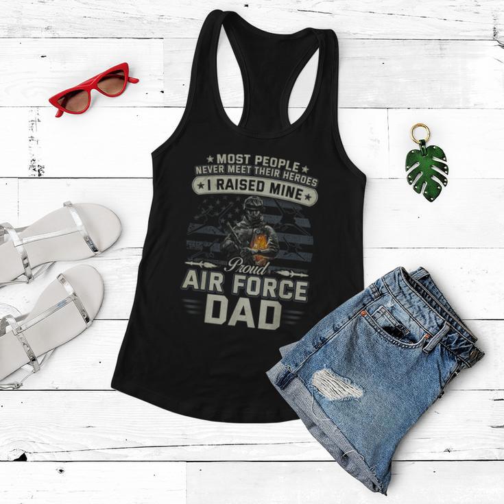 Proud Air Force Dad I Raised Mine Women Flowy Tank