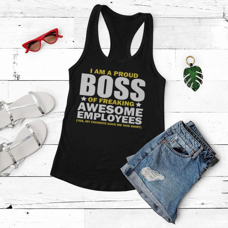 Proud Boss Of Freaking Awesome Employees V2 Women Flowy Tank