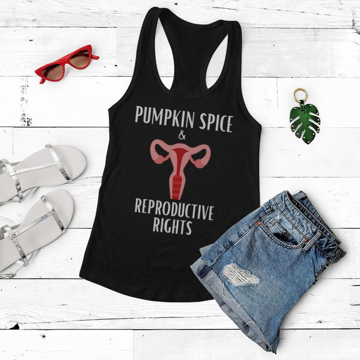 Pumpkin Spice And Reproductive Rights Pro Choice Feminist Great Gift Women Flowy Tank