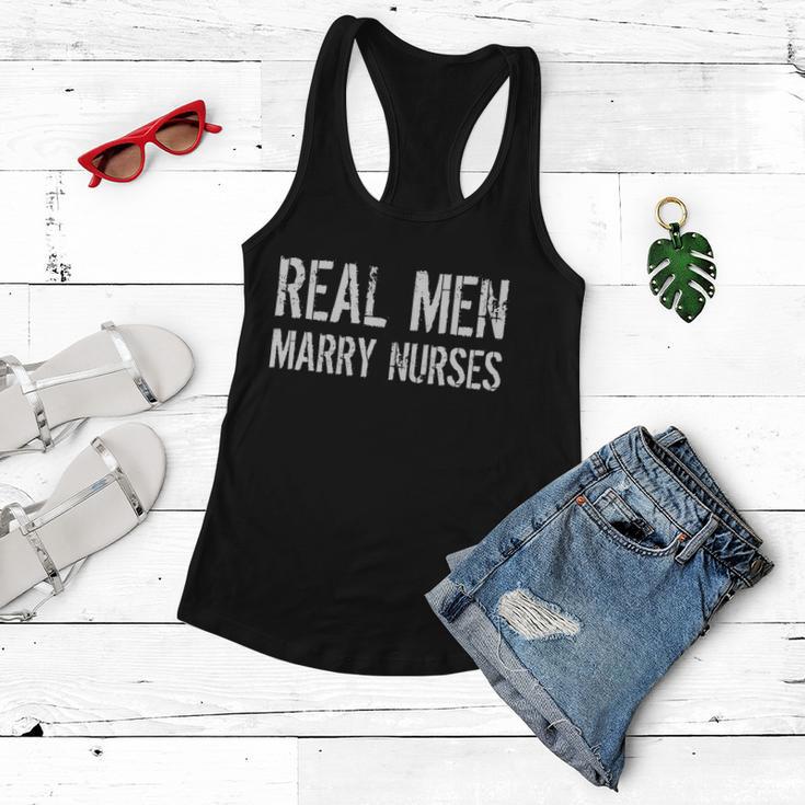 Real Men Marry Nurses Tshirt Women Flowy Tank