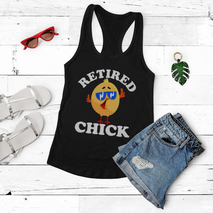 Retired Chick Nurse Chicken Retirement 2021 Colleague Funny Gift Women Flowy Tank