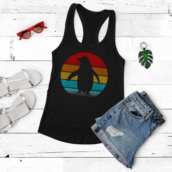 Retro Vintage Penguin V2 Women Flowy Tank