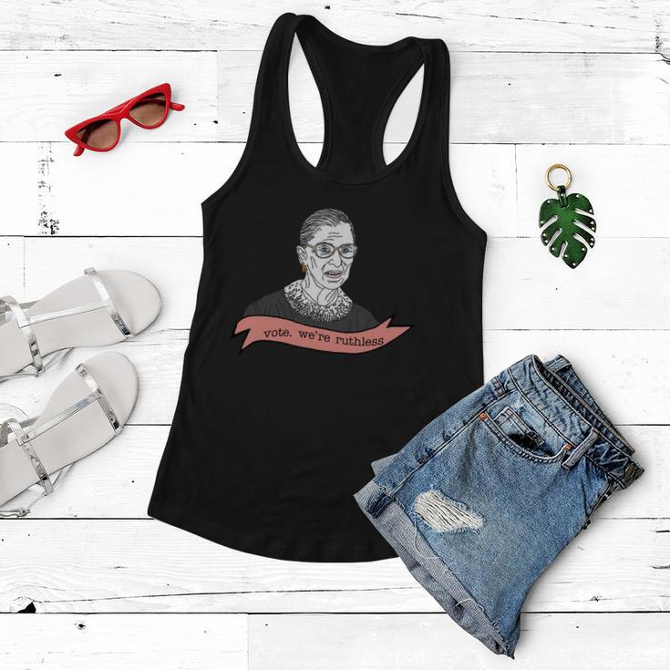 Ruth Bader Ginsburg Vote We Are Ruthless Feminist Women Flowy Tank