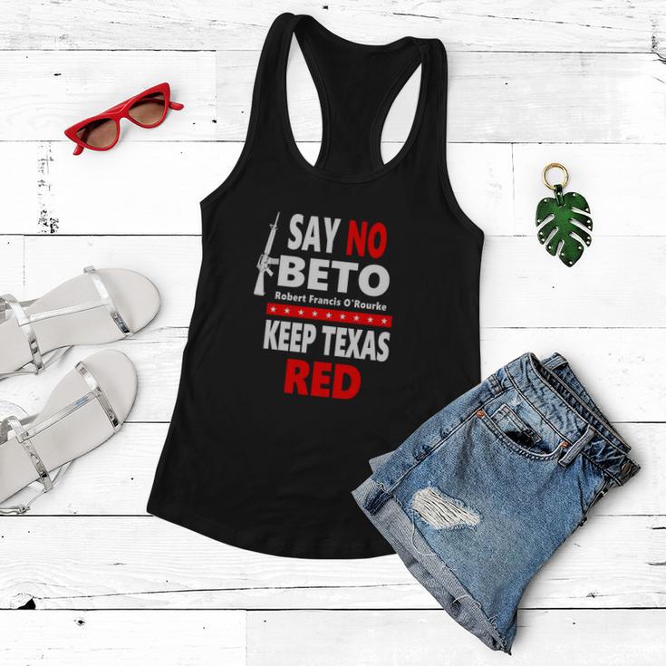 Say No Beto Keep Texas Red Anti Robert O&Rourke Women Flowy Tank