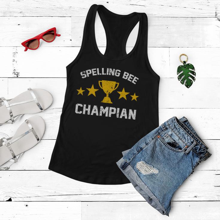 Spelling Bee Champian Funny Women Flowy Tank