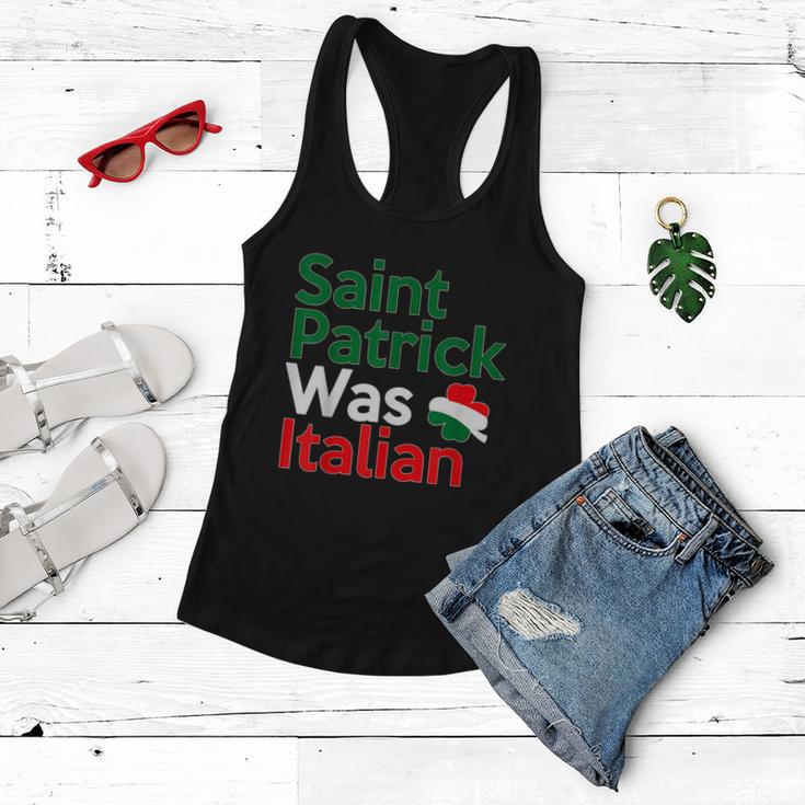 St Patrick Was Italian Saint Patricks Day Women Flowy Tank