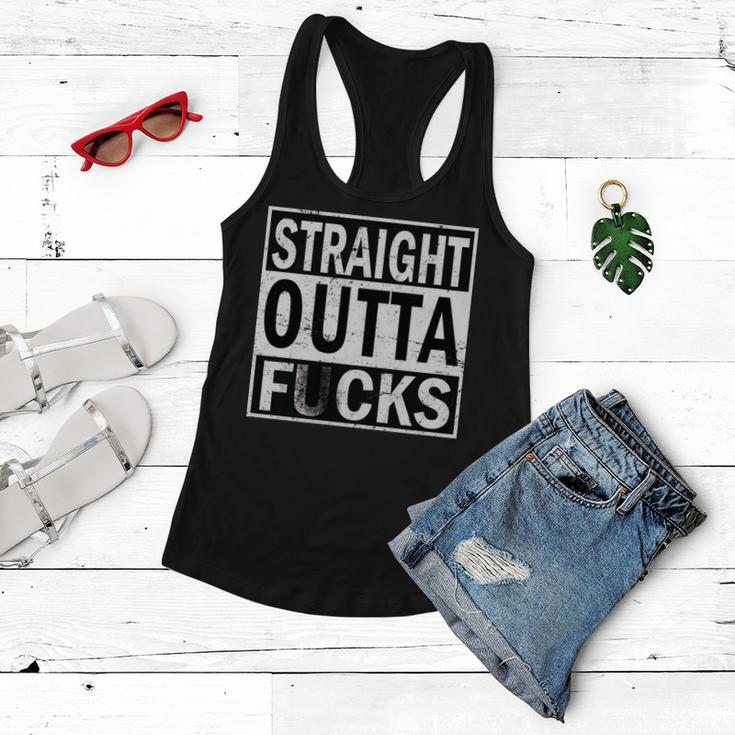 Straight Outta Fucks Women Flowy Tank