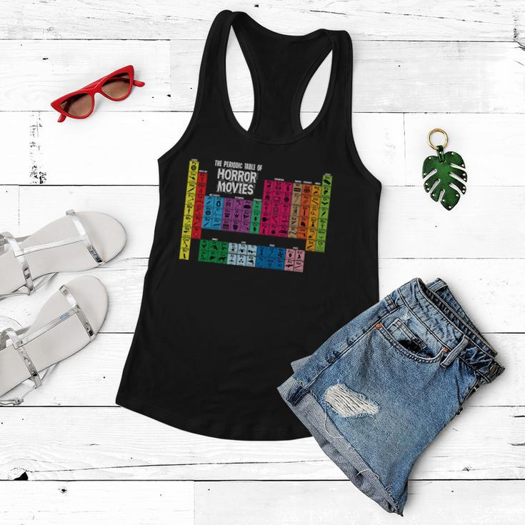 The Periodic Table Of Horror Movies Chemistry Science Women Flowy Tank