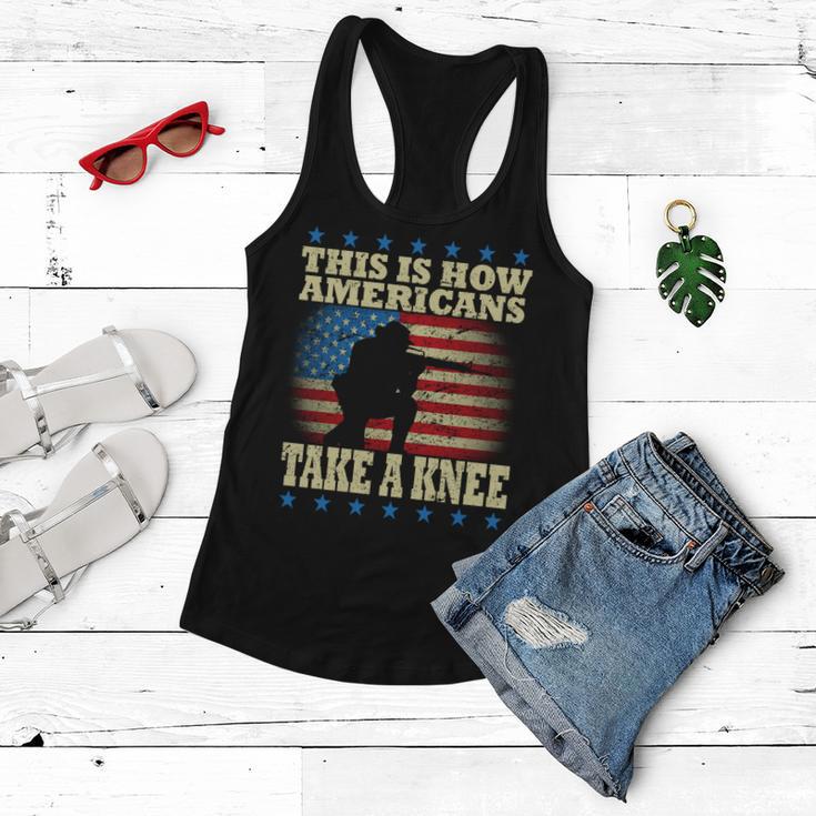 This Is How Americans Take A Knee Women Flowy Tank