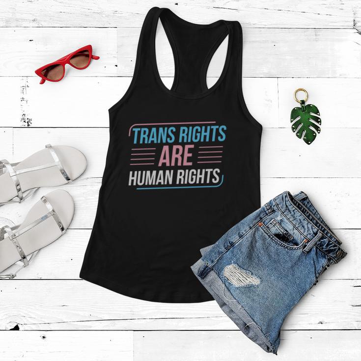 Trans Rights Are Human Rights Trans Pride Transgender Lgbt Gift Women Flowy Tank