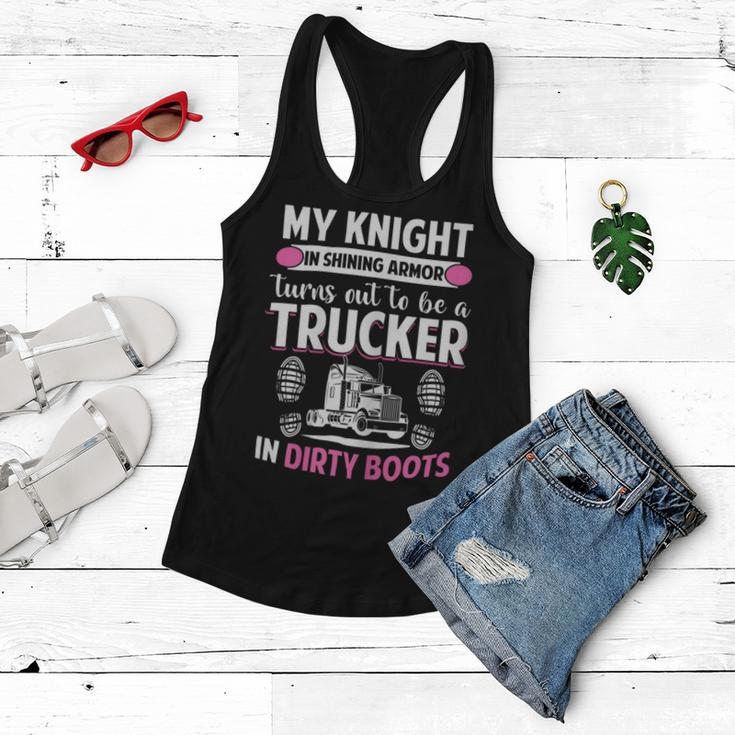 Trucker Trucker Wife Trucker Girlfriend Women Flowy Tank