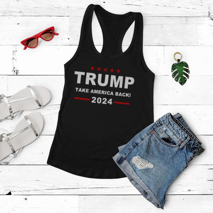 Trump 2024 Take America Back V2 Women Flowy Tank