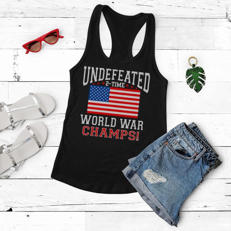 Undefeated 2-Time World War Champs Women Flowy Tank