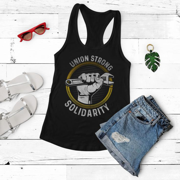 Union Strong Solidarity Labor Day Worker Proud Laborer Gift Women Flowy Tank