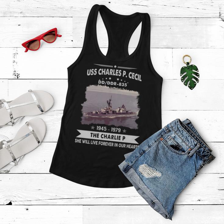 Uss Charles P Cecil Dd Women Flowy Tank