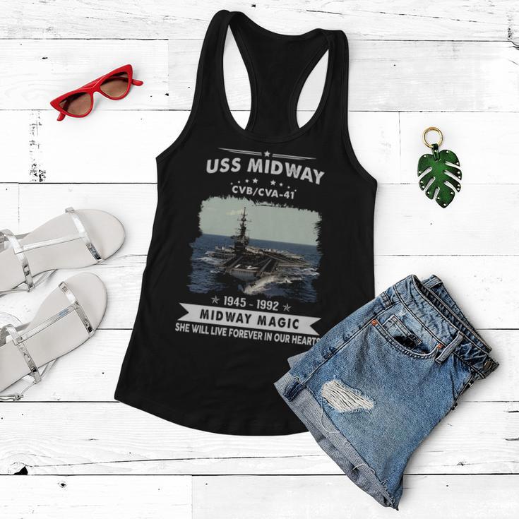 Uss Midway Cvb 41 Cva V2 Women Flowy Tank