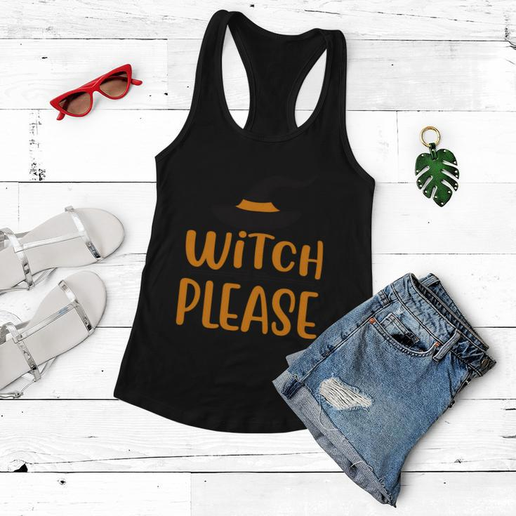 Witch Please Witch Hat Halloween Quote V2 Women Flowy Tank