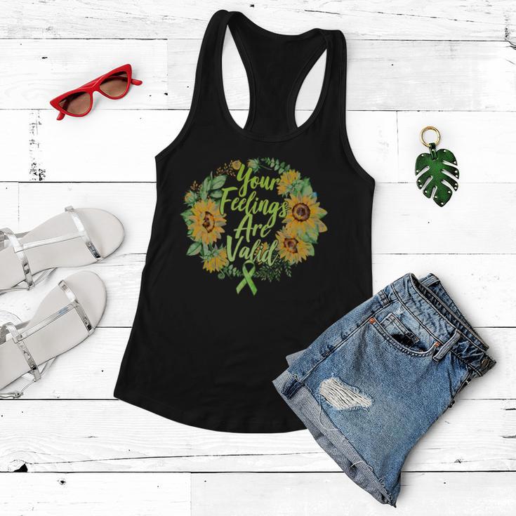 Your Feelings Are Valid Mental Health Awareness Women Flowy Tank