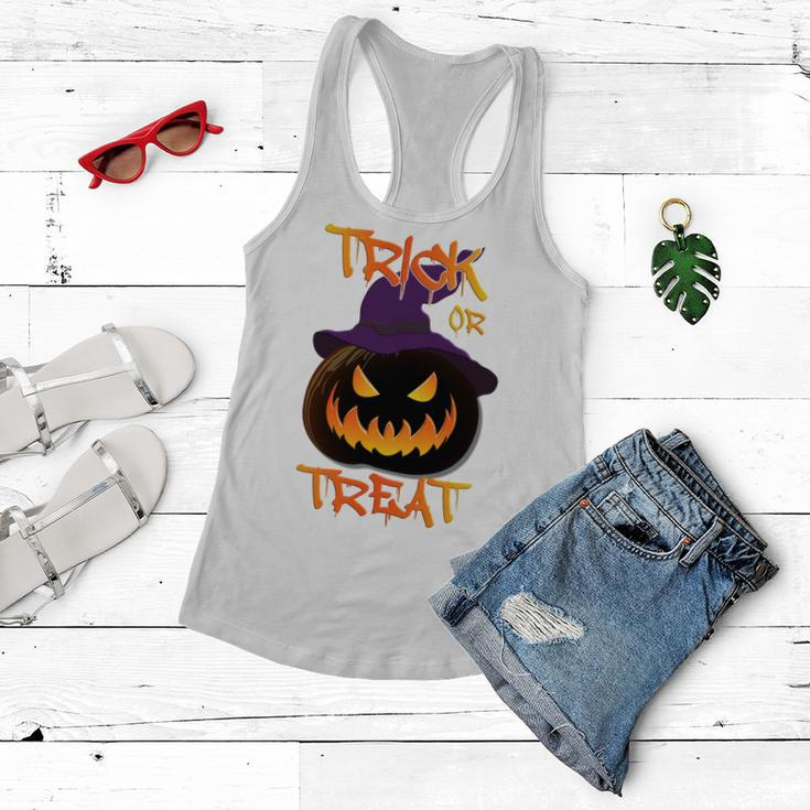 Halloween Pumpkin Trick Or Treat Costume Fancy Dress Women Flowy Tank