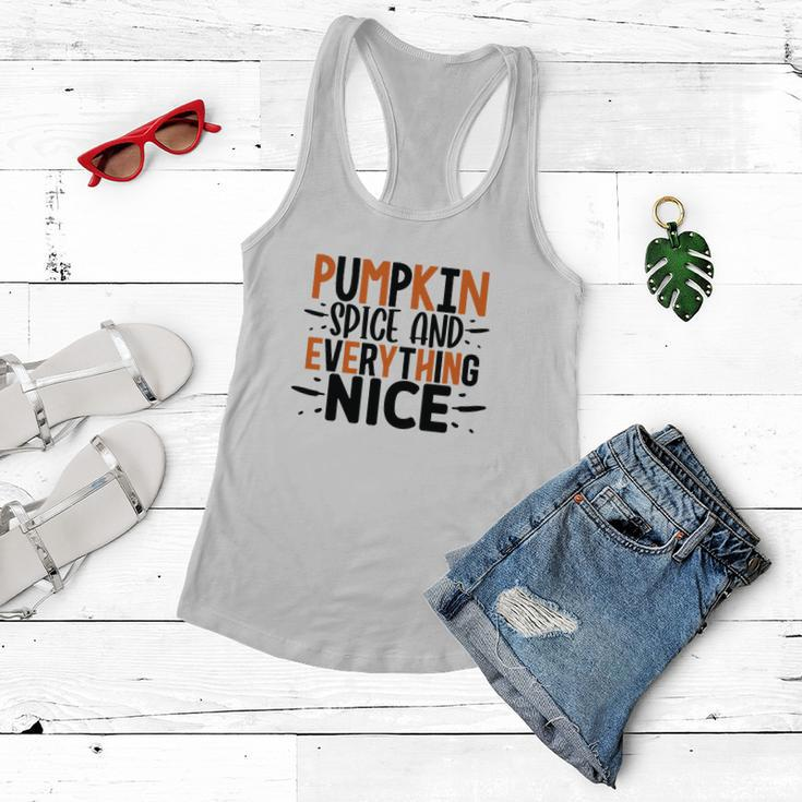 Pumpkin Spice And Everything Nice Fall Season Women Flowy Tank