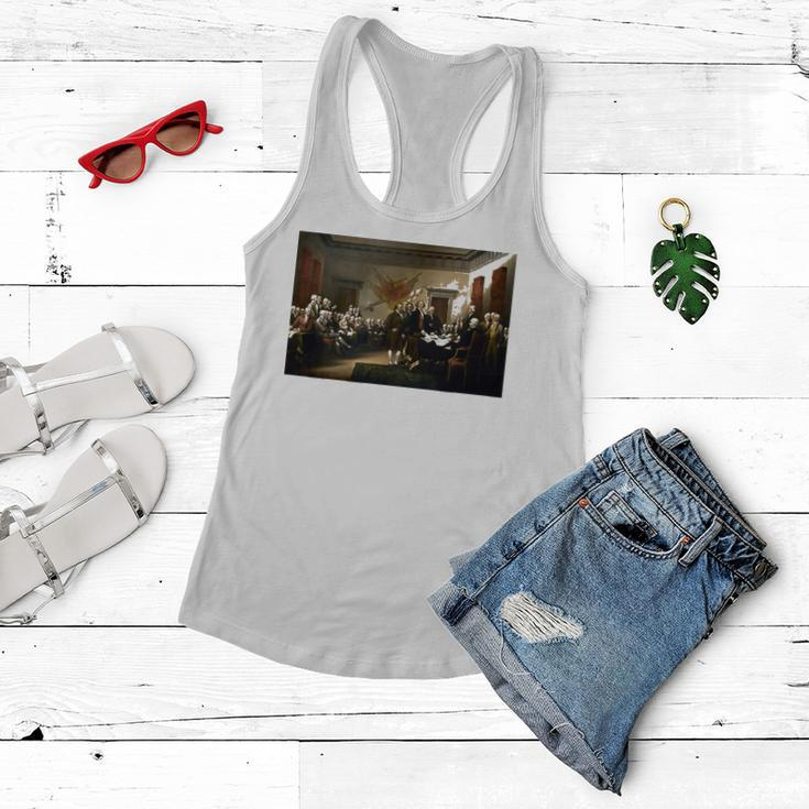 Signing The Declaration Of Independence 4Th Of July Women Flowy Tank