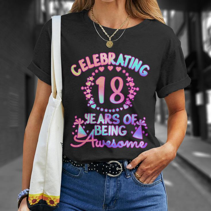 18 Years Of Being Awesome 18 Year Old Birthday Girl T-Shirt Gifts for Her