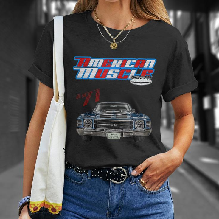 1971 ChevelleMuscle CarSs454Ss427Ss396HotrodDrag Race Unisex T-Shirt Gifts for Her
