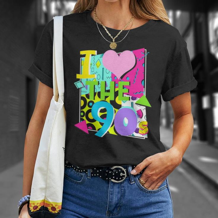 1990&8217S 90S Halloween Party Theme I Love Heart The Nineties Unisex T-Shirt Gifts for Her