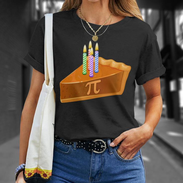 314 Happy Pi Day March 14 Birthday Slice Of Pie Unisex T-Shirt Gifts for Her