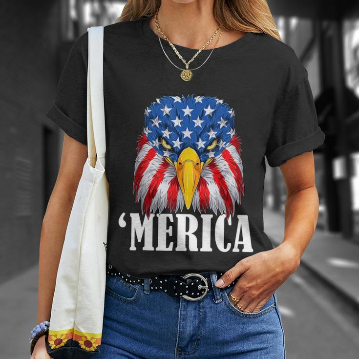 4Th July Eagle Merica America Independence Day Patriot Usa Gift Unisex T-Shirt Gifts for Her