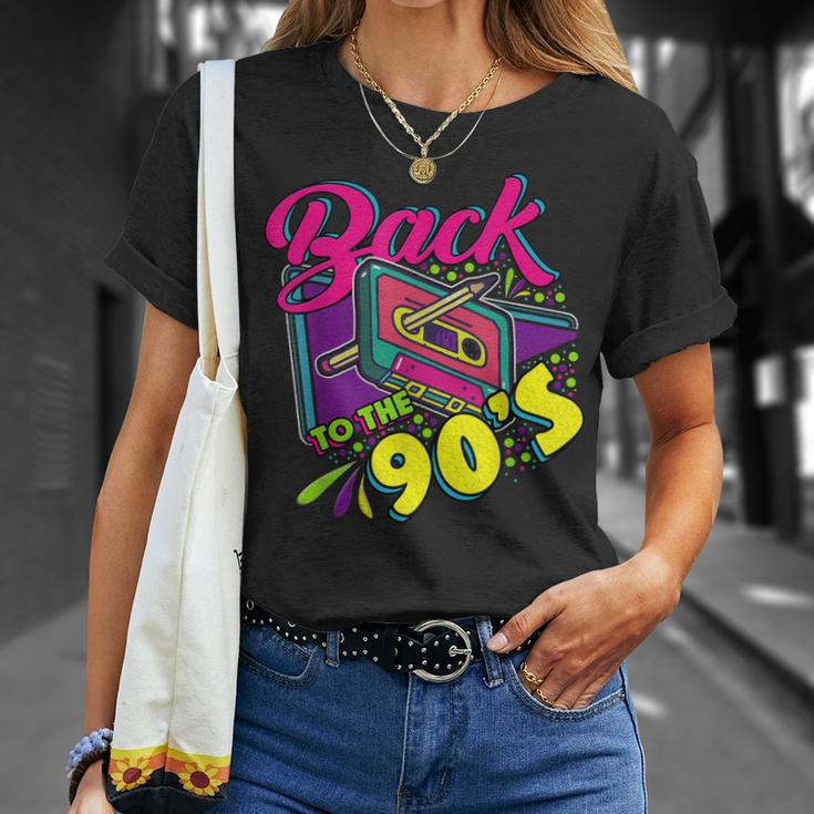 Back To The 90S 90S Disco Radio And Techno Era Vintage Retro T-shirt Gifts for Her