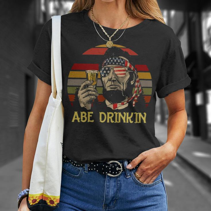 Abe Drinkin V2 Unisex T-Shirt Gifts for Her